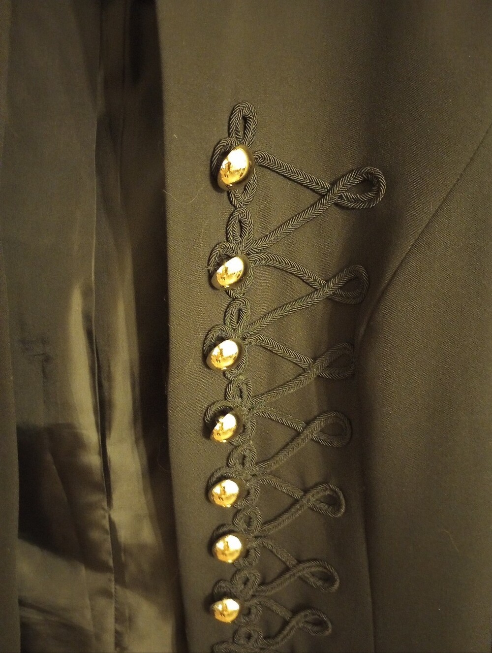 Tommy Hilfiger Blazer, Buttons Braided Size 8 - Picture 6 of 11
